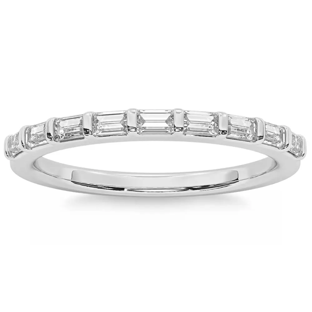 1/3Ct Baguette Cut Wedding Ring Anniversary Band 14k Gold Lab Grown