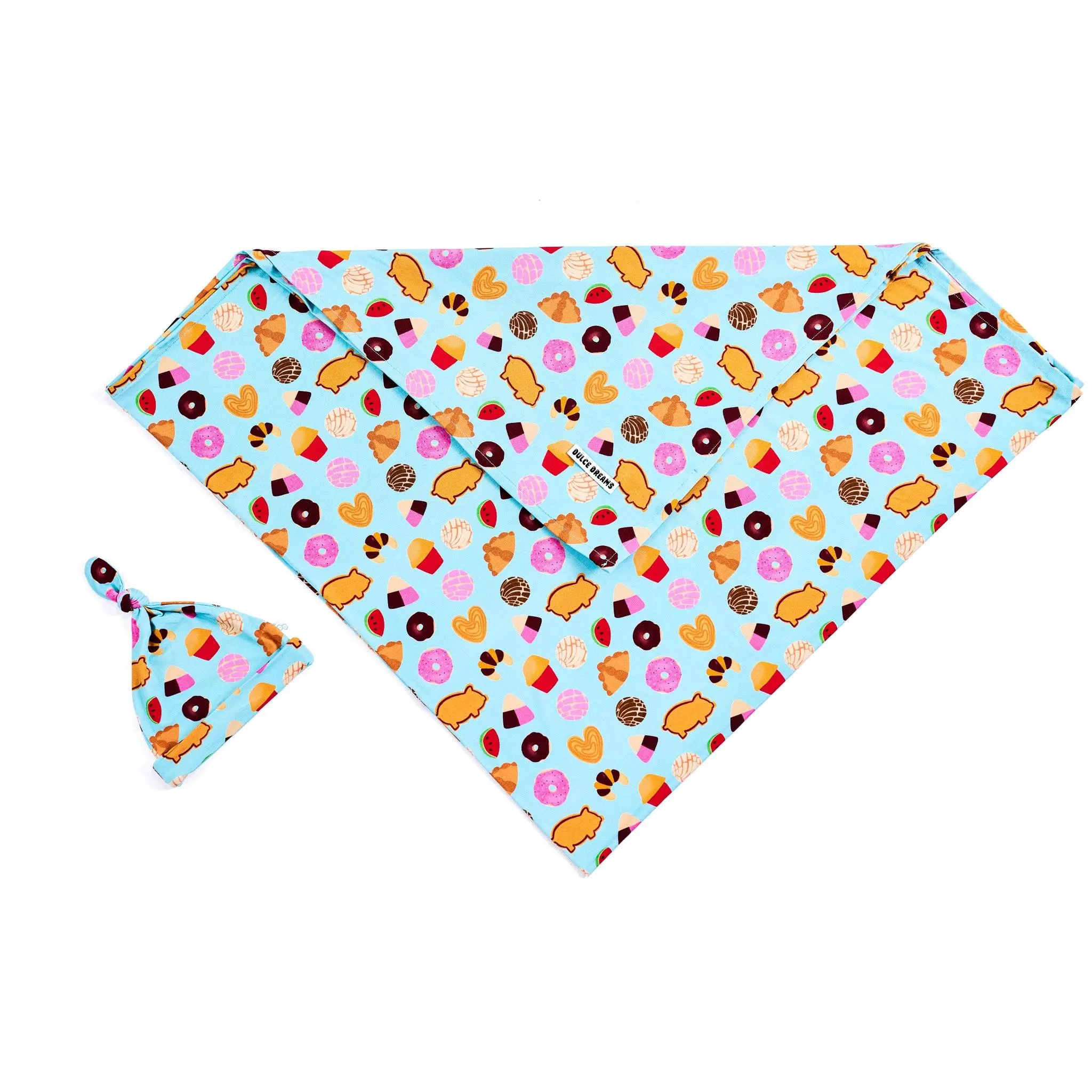 Pan Dulce Bamboo Swaddle and Beanie Set