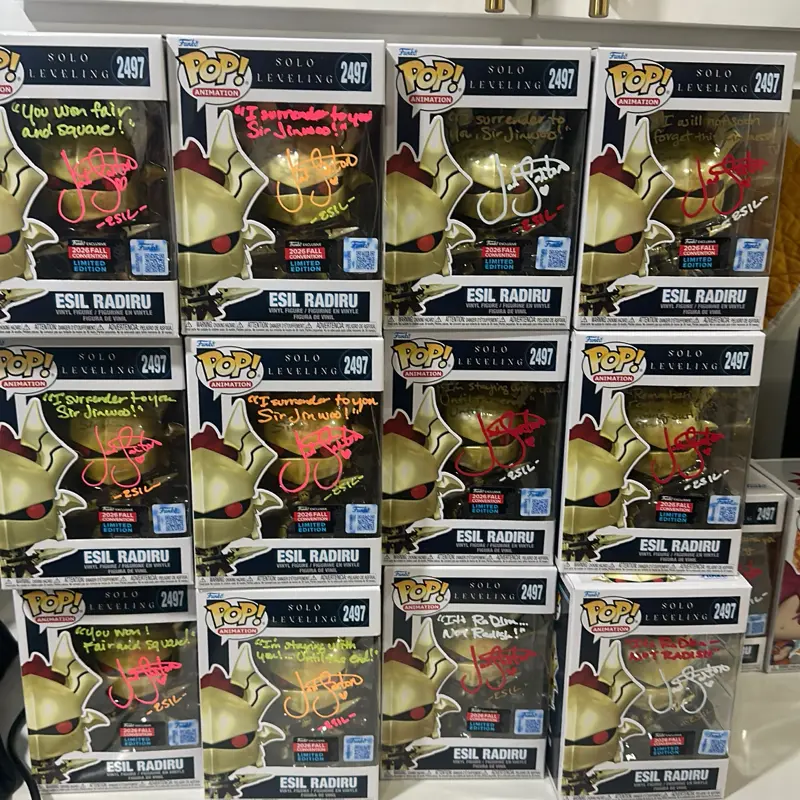 Funko Pop Esil radiru solo leveling signed