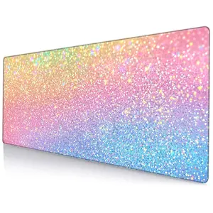 Colorful Gaming Mouse Pad, 1 Count Non-slip Rubber Base Desk Mat for Keyboard & Office Use, Idea Gift for Teenagers & Gamers, Gaming Mousepad