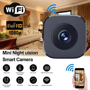 HD 1080P Mini Camera with WiFi, Smart WiFi Camera, Compact Wearable Body Camera, Night Vision & Audio, Rechargeable Battery, Portable Security Device