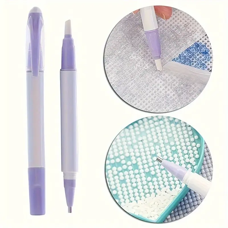 Diamond Painting Release Film Cutter, Dual-Head Diamond Pen and Ceramic Cutting Knife, Multi-Tool for DIY Making Projects and Dust Protection, Diamond Art Tools