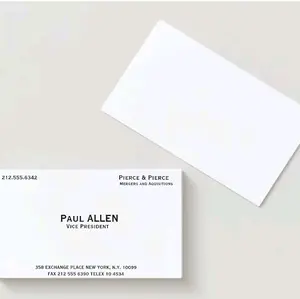 Paul Allen's Card - Original Design Business Card