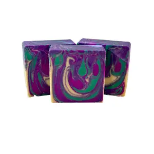 Violet Mint Cold Process Soap made with Goat Milk and Tallow