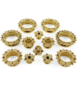 Gold PVD Sedentary Stainless Steel Tunnels