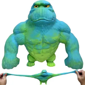 Yhan Super Stretchy Gorilla Fidget Toy Blue, Fun Squishy Monkey for Stress Relief, Ideal Gift for Kids, Perfect for Playtime