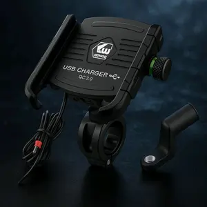 Phone Mount with USB 3.0 Charger QC3.0 for Enhanced Charging and Stability