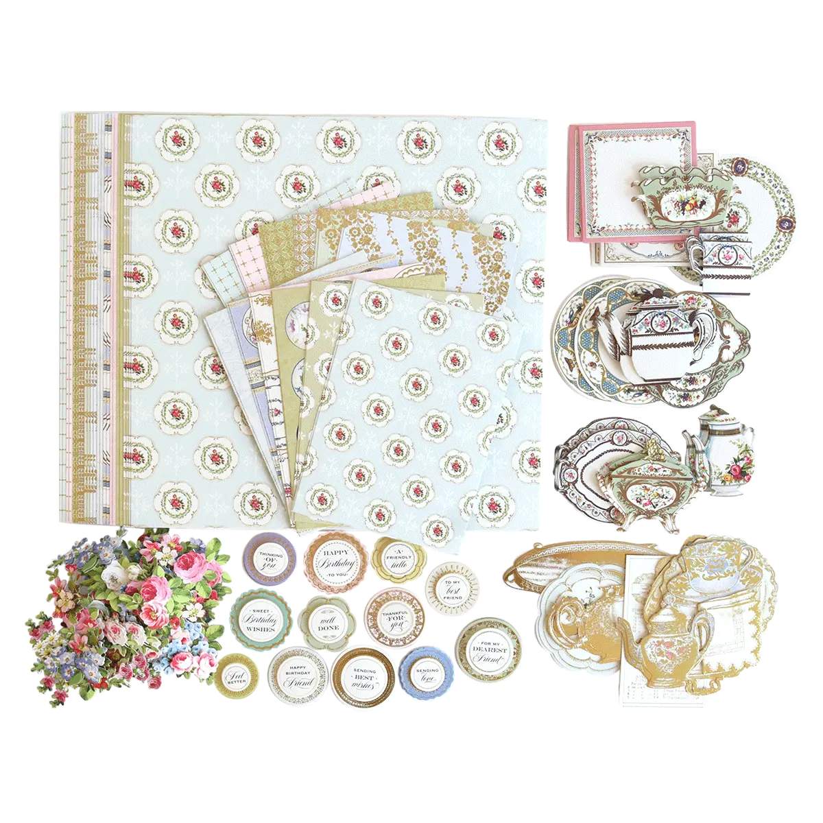 China Cabinet Paper Crafting Kit