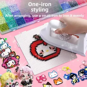 Handmade DIY 3D toy made of colored beans, loved by boys and girls