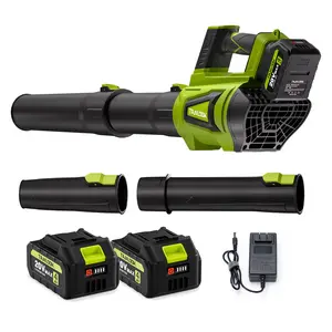TANLOOK 20V Cordless Leaf Blower with 2 x 4.0Ah Batteries & Charger 680CFM 260MPH 2 Speeds Handheld Electric Blower for Lawn Care Blowing Leaves Dust Snow Gravel Patio Yard fathersdaygift