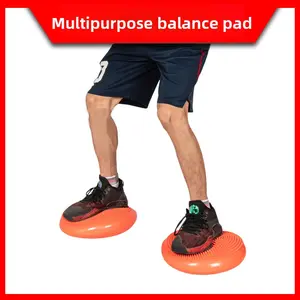 Yoga Air Cushion Balance Cushion Sensory Integration Rehabilitation Training Adult Children Balance Plate Semicircle Beginner Massage Ball Ankle Exercise