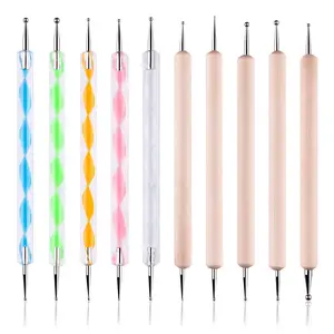 10 pc 2 Way Dotting Pen Tool Nail Art Tip Dot Paint Manicure kit, Embossing Stylus for Painting