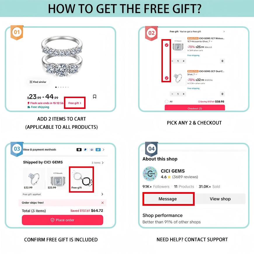 CICI GEMS Moissanite Rings for Women 1CT Trilogy Wedding Set D VVS1 3 Stones Stackable Band 18K Gold Plated Lab-Created Hypoallergenic Engagement Promise Anniversary Gift Fine Jewelry R2