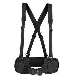 Outdoor Multifunctional Tactical Waist Belt, 1 Count Nylon Webbing Waist Belt, Tactical Waist Belt for Fishing, Fishing Accessories