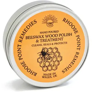 Premium Food-Safe Beeswax Wood Polish & Furniture Wax Hand Poured Wood Conditioner Eco-Friendly & Non-Toxic Protects & Restores All Wood Furniture Toys Cutting Boards Ornaments (3.5 Fl Oz)