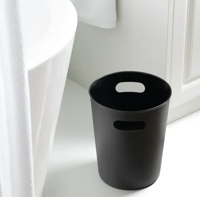 2.64 Gallon Basic Plastic Wastebasket – Rich Black