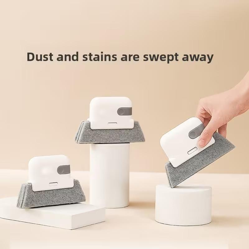 Window Groove Cleaning Brush, Multifunctional Crevice Brush for Door Window Track, Household Hardware Cleaning Tool