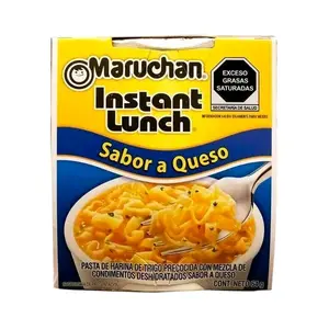 Maruchan Instant Lunch Sopa Marucha Savor Queso Pasta de Harina de Trigo Precocida con Mezcla de Condimentos Deshidratados Sabor a Queso