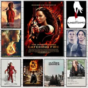 Movie HUNT hungerS game Poster Sticky Waterproof Wall Art High Quality Print Aesthetic Home Living Bedroom Decor Trendy Room Decoration Easy-To-Apply Gift Durable Multiple Sizes, High Definition, Easy to Apply & Clean