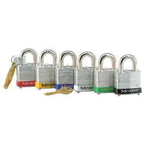 212 MAIN Red Safety Lockout Padlock, Steel Construction, 2-Inch Shackle for Automotive & Motorcycle Locks & Security