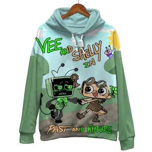 Vee and Shelly Dandys World Pullover Hoodie, Vee and Shelly Dandys World 3D Hoodie,Vee and Shelly Dandys World World 3D Pullover Hoodie, Dandys World 3D sweater v1