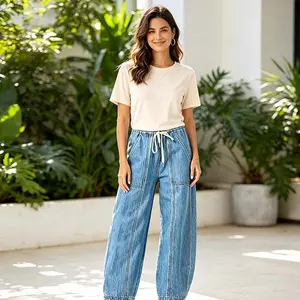 Oversized Baggy Jeans for Women, Casual Loose Fit Denim Pants, Y2K Streetwear