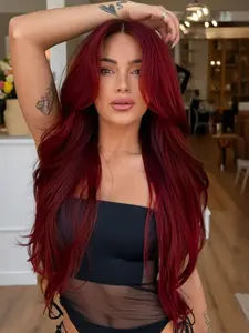 26 Inch Long Lace Front Wig, Glueless Frontal Wig, Natural Look Curly Hair, Comfortable Daily Wear, Perfect for Parties & Street Style, Suitable All Ages, Glueless HD Wigs