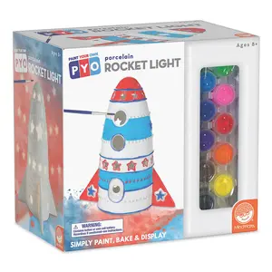 Paint Your Own Porcelain Light: Rocket