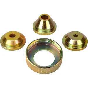 Solid Brass Texture Sprayer Orifice Tip Set, Fits Wal-Board Drywall Texture Hopper , Professional Model Texture-Pro 200, Spray-Pro, 3 Nozzle Tips, 1 Threaded