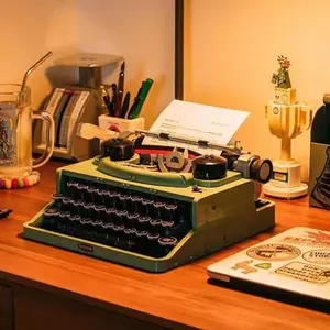 Replica of a classic old typewriter Touchable Buttons Real PercussionCollector's Artwork blocks