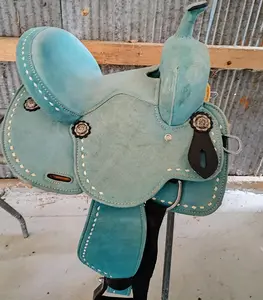 12" BLUE WILD O WEST BARREL SADDLE