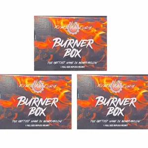 3X Fire Factory Pick Your Team Top Shelf Burner Box Football Helmet 2025 NFL Season Collectible Memorabilia