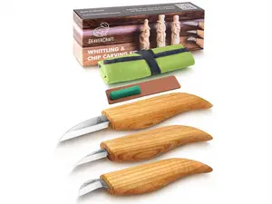 Starter Wood Carving Knife Set for Chip Carving and Whittling - S15