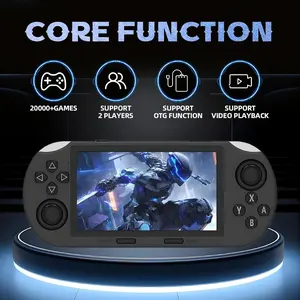 Sf3000 Retro Game Console 64GB, Preinstalled 20000+ Vintage Games, 4.5-Inch IPS HD Screen, Handheld Video Game Machine, Perfect Gift for Children