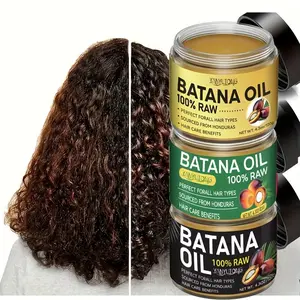 120g Triple Effect Thicker Stronger Hair Natural Haircare Formula Bathana Oil Hair Therapy Set, Soothes Chlorine and Salt Damage, Suitable for Dyed Hair All Hair Types, Deep Nourishment Repair