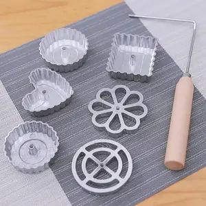 1PC aluminum alloy frying mold oil dun shrimp cake radish shredded spoon snack frying mold kitchen baking tools chocolate mold Reusable Chocolate Mold
