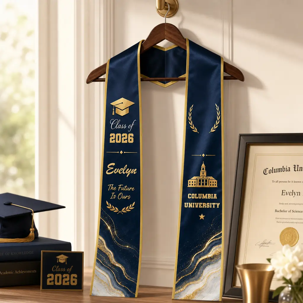 Personalized The Future Is Ours Graduation Stole – Custom Photo and Name