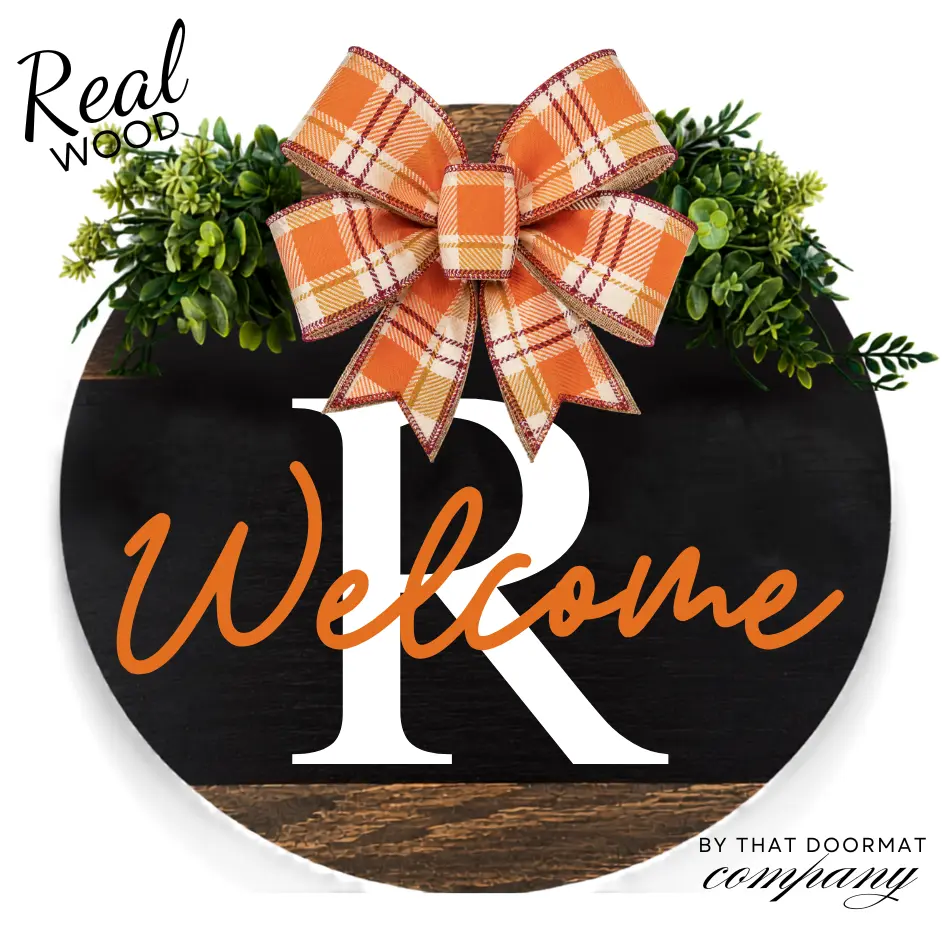 Fall Front Door Decor, Welcome, Fall Wreath, Front Door Hanger, Personalized Door Wreath, Housewarming Gift, Home Decor