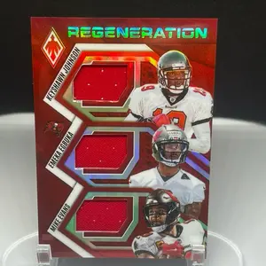 2025 Phoenix Regeneration Evans/Egbuka/Johnson Triple Red /249 Buccaneers A46