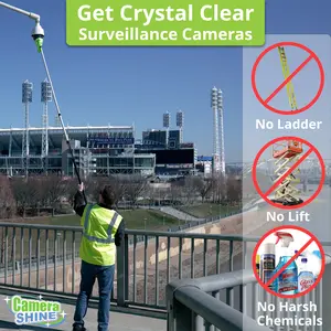 CameraShine Pro - Surveillance Cleaning Kit - Clean security cameras safely from the ground!? Smartphone