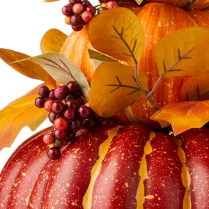 Red and Orange Pumpkin Stack, 14", by Way To Celebrate