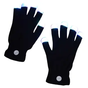 PLURR LED Gloves Finger Light Up Glow Rave Gloves