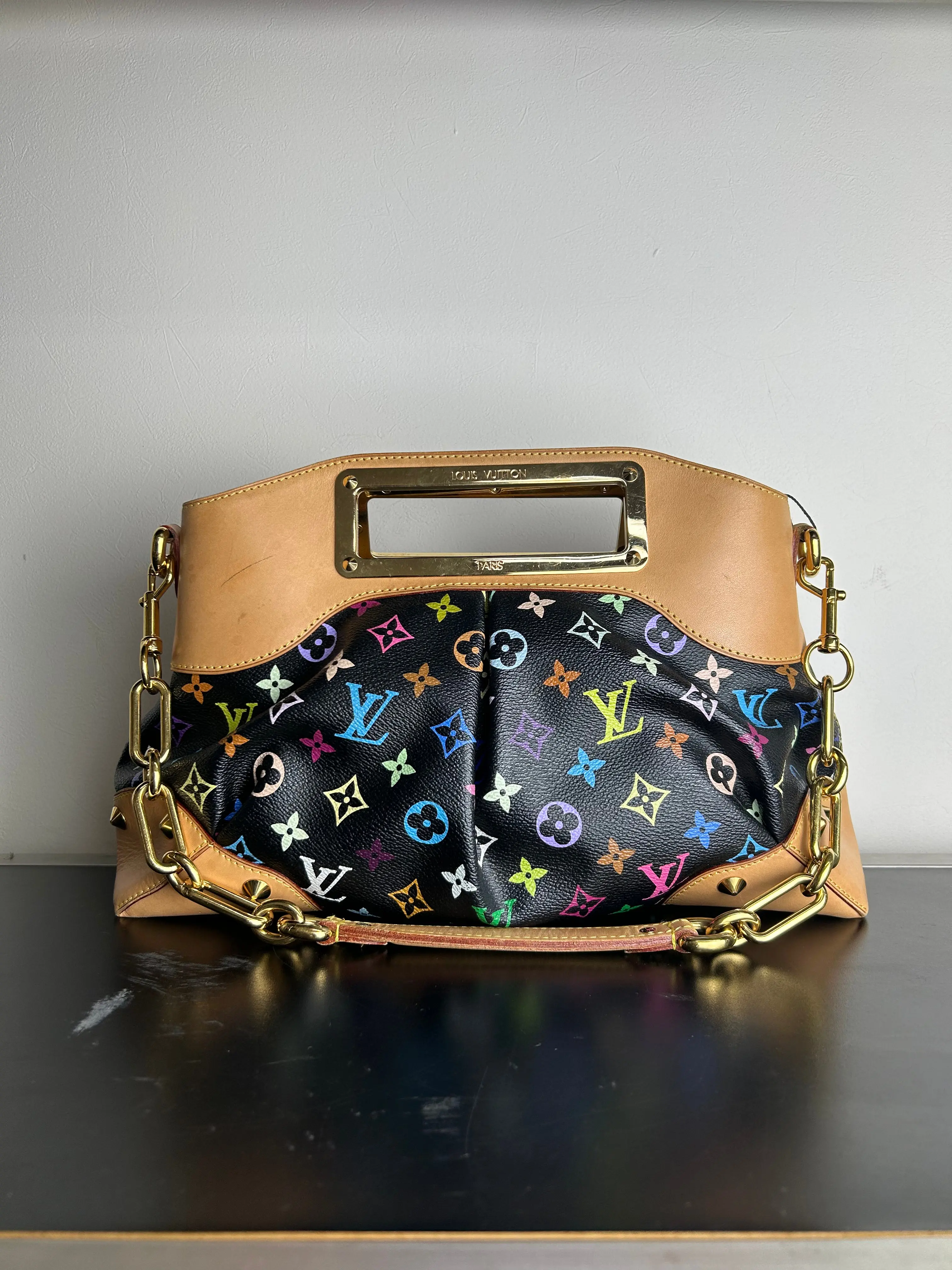 Pre-owned Canvas Shoulder Bags Louis Vuitton Monogram Murakami Judy PM