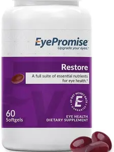 EyePromise Restore Eye Health Supplement - 60 Softgels, 30-Day Supply - Omega 3 Supplement with Zeaxanthin, Lutein, Fish Oil, EPA, DHA & Vitamins for Eye Health