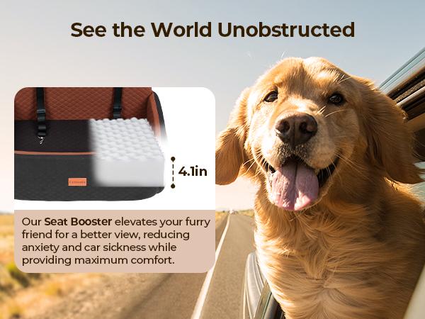 PAWGIANT Portable Dog Car Seat, Stylish Travel Carrier, Dog Car Seat for Large Medium Dogs Pet Car Seat Under 55 lbs or 2 Puppies Removable Washable Pets Travel Booster Bed for Automotive Backseat with Comfy Thick Cushion 2 Safety Leashes, Black Brown PAWGIANT Portable Dog Car Seat, Stylish Travel Carrier, Dog Car Seat for Large Medium Dogs Pet Car Seat Under 55 lbs or 2 Puppies Removable Washable Pets Travel Booster Bed for Automotive Backseat with Comfy Thick Cushion 2 Safety Leashes, Black Brown
