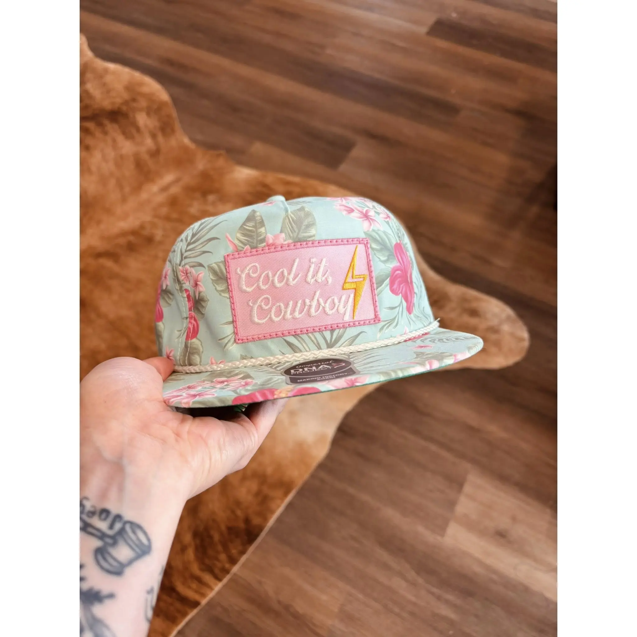 Cowboy Cool it Patch Floral hat