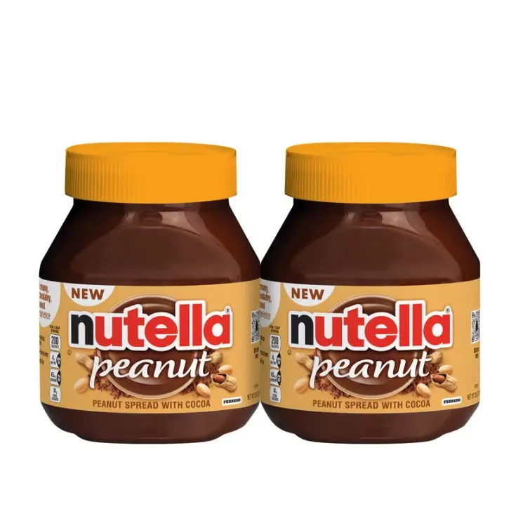Nutella Creamy Cocoa Flavor Nut Butter Dip, 26.5 oz, 2-Count, Crafted with Roasted Peanuts and Hazelnuts