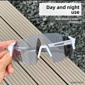 Smart color-changing cycling glasses men's and women's goggles cycling sports outdoor running windproof ultraviolet sunglasses