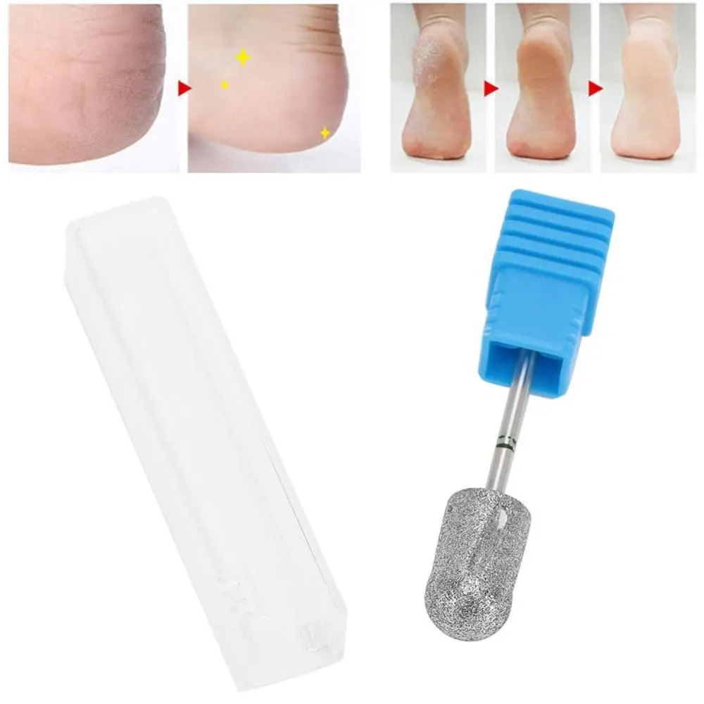 Stainless Steel Pedicure Polishing Head Diamond Carbide 3/32 Inch Shank Foot Calluses Sanding Head Pedicure Drill Bit