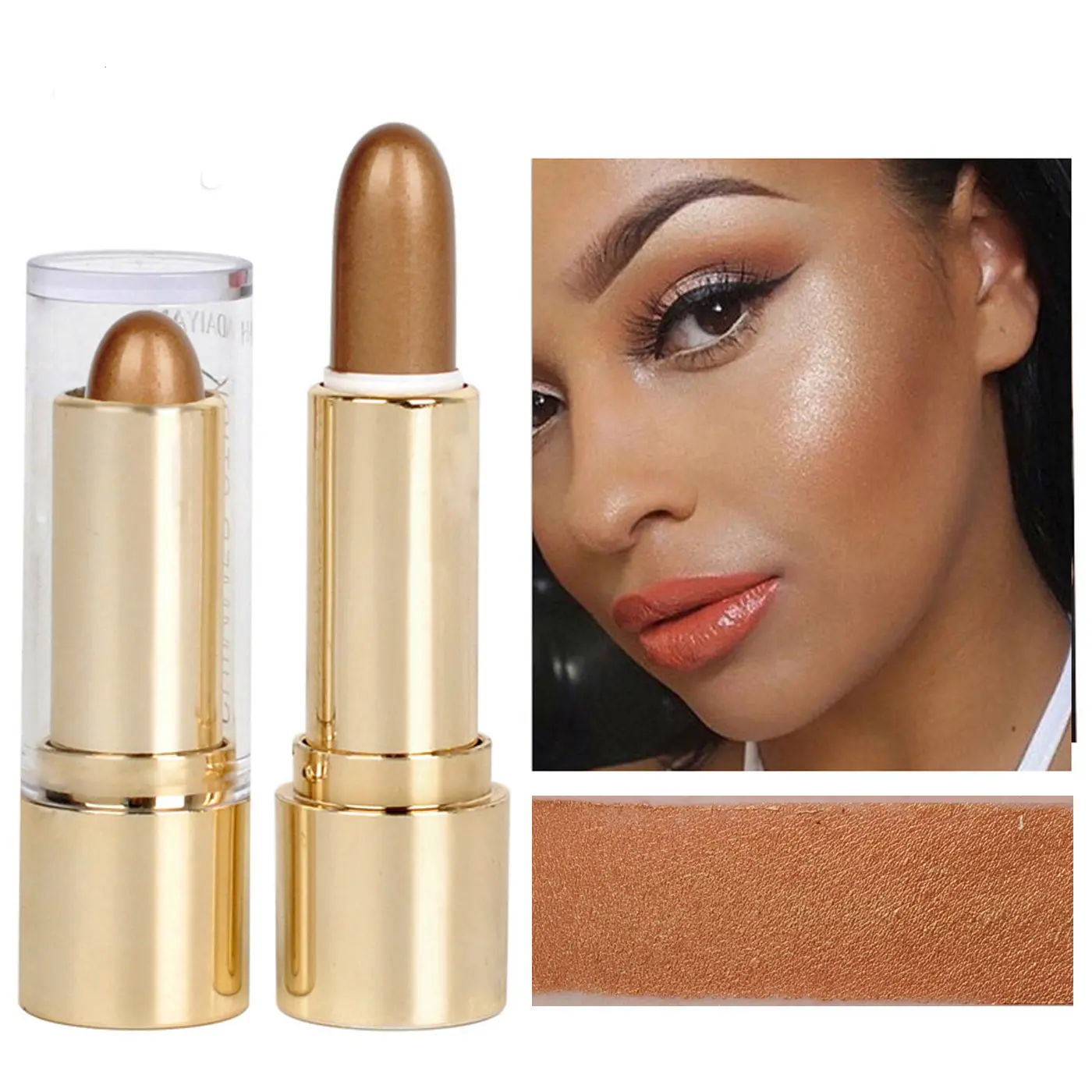 Handaiyan Highlighter Contour Stick, Matte Finish, Non-Toxic, Long-Lasting, Single Item, No Flammable Liquid, Festival & Cyber Monday Makeup